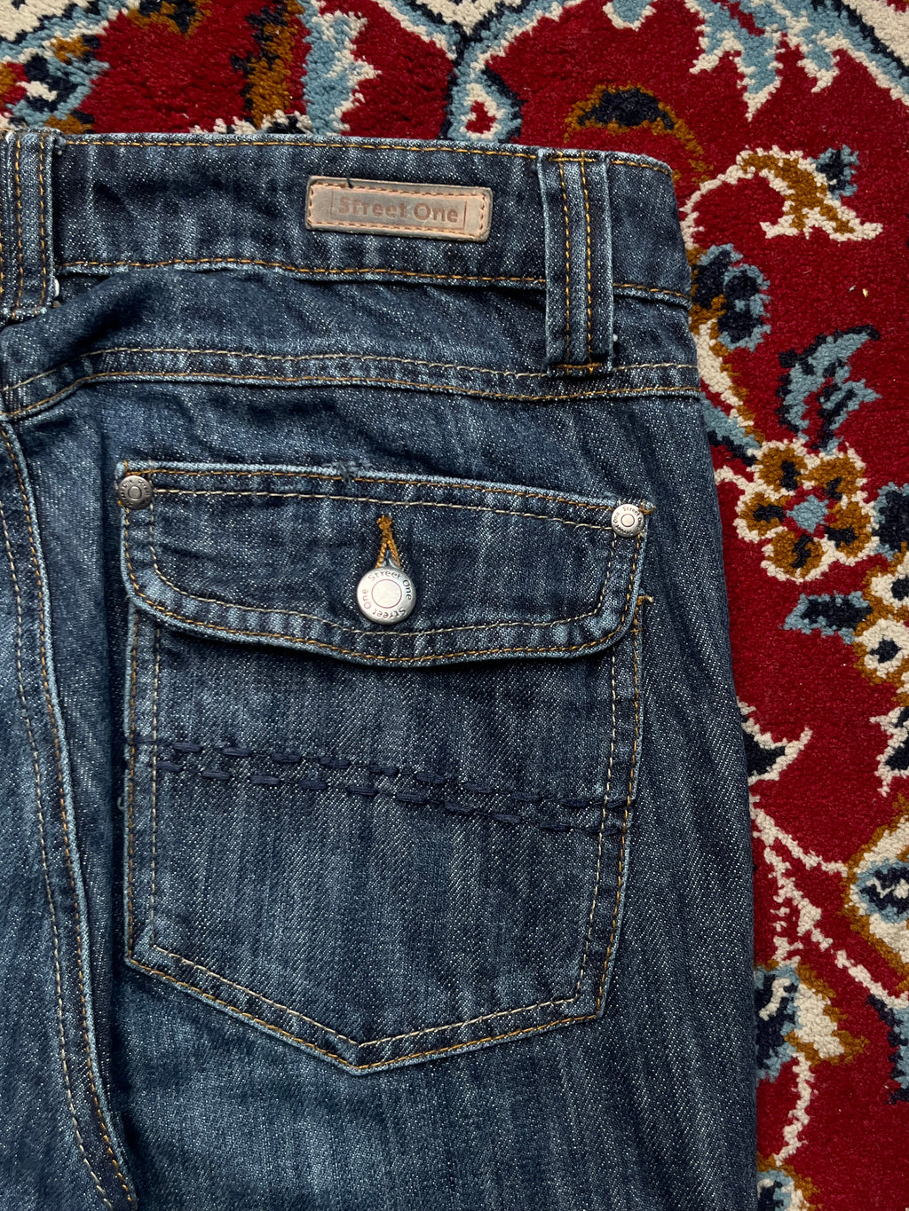 Vintage Street One Bootcut Dark Washed Jeans - 30
