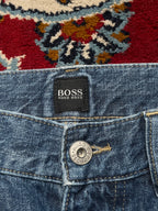 Vintage Hugo Boss Arkansas Straight Fit Medium Washed Jeans - 30