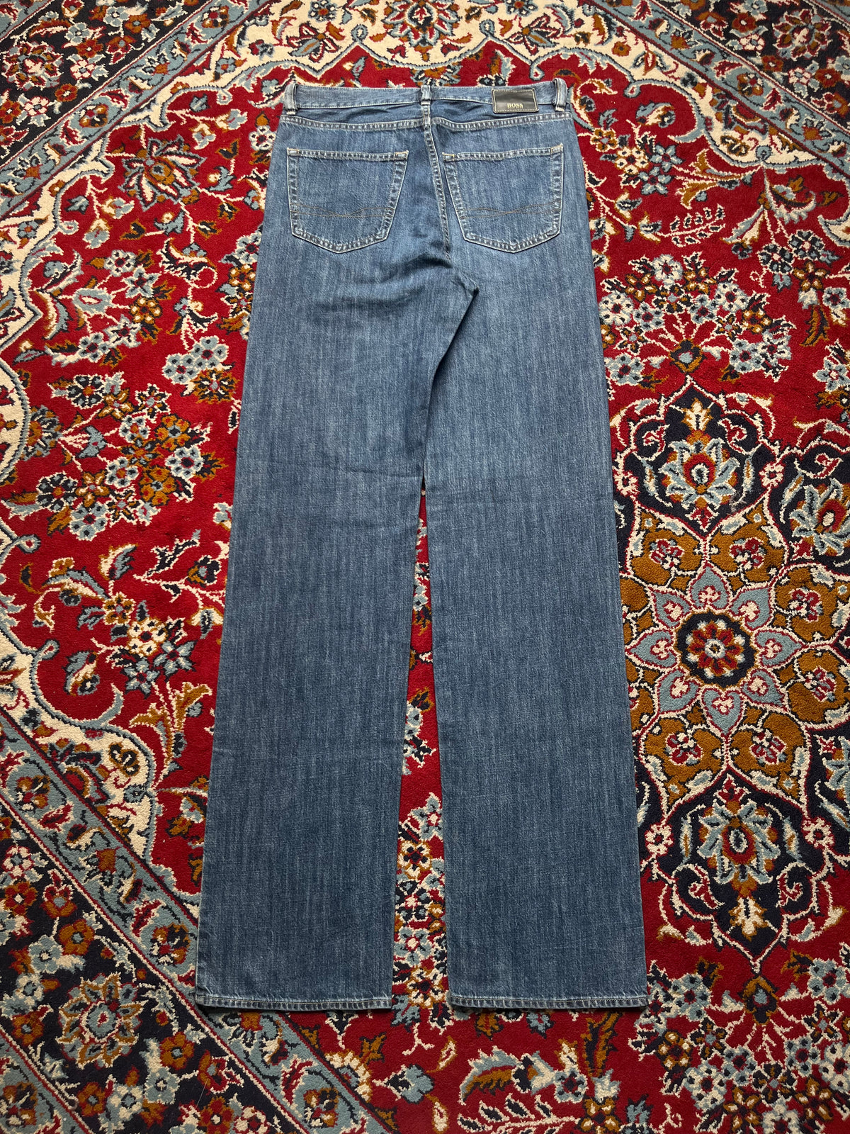 Vintage Hugo Boss Arkansas Straight Fit Medium Washed Jeans - 30