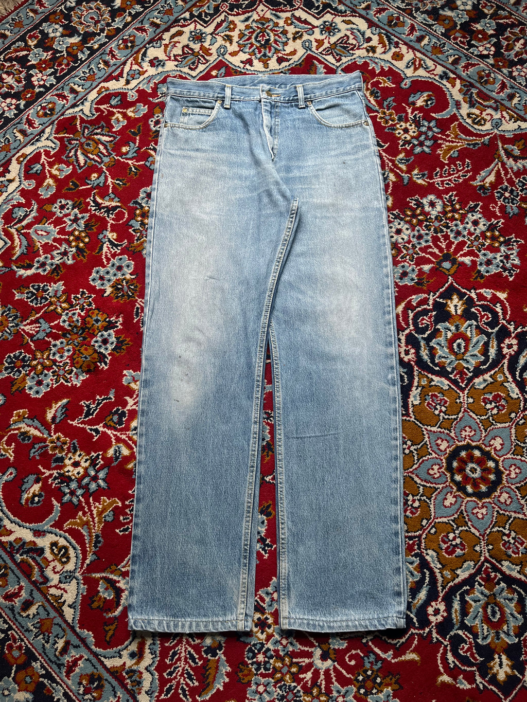 Vintage Lee Regular Fit Light Washed Jeans - 32