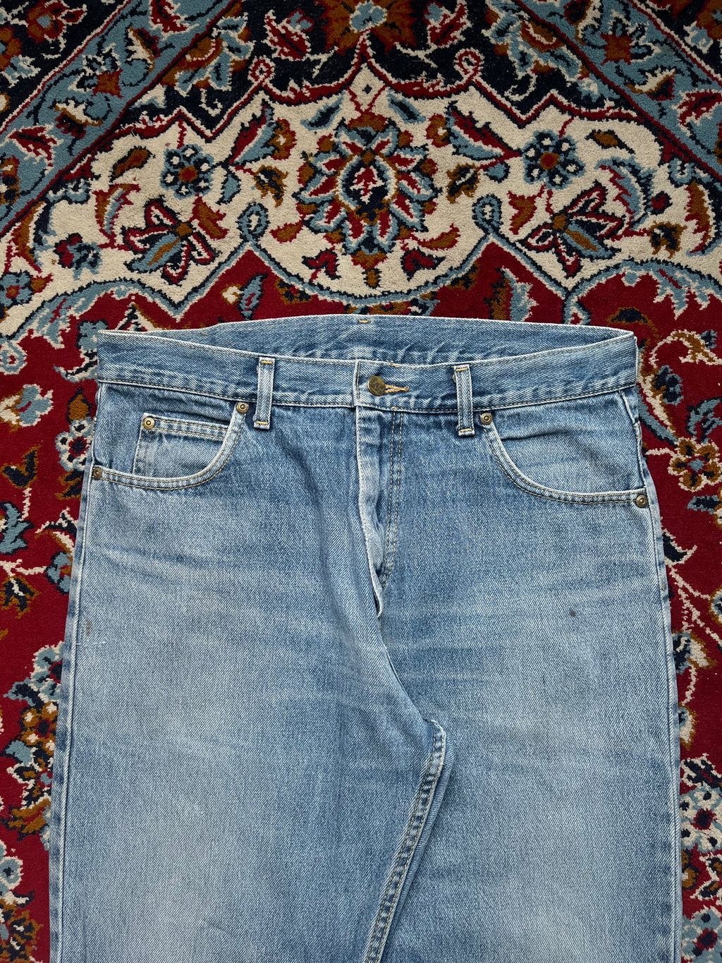 Vintage Lee Regular Fit Light Washed Jeans - 32