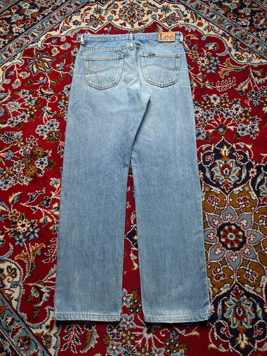 Vintage Lee Regular Fit Light Washed Jeans - 32