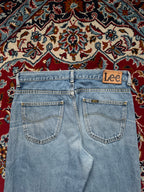 Vintage Lee Regular Fit Light Washed Jeans - 32