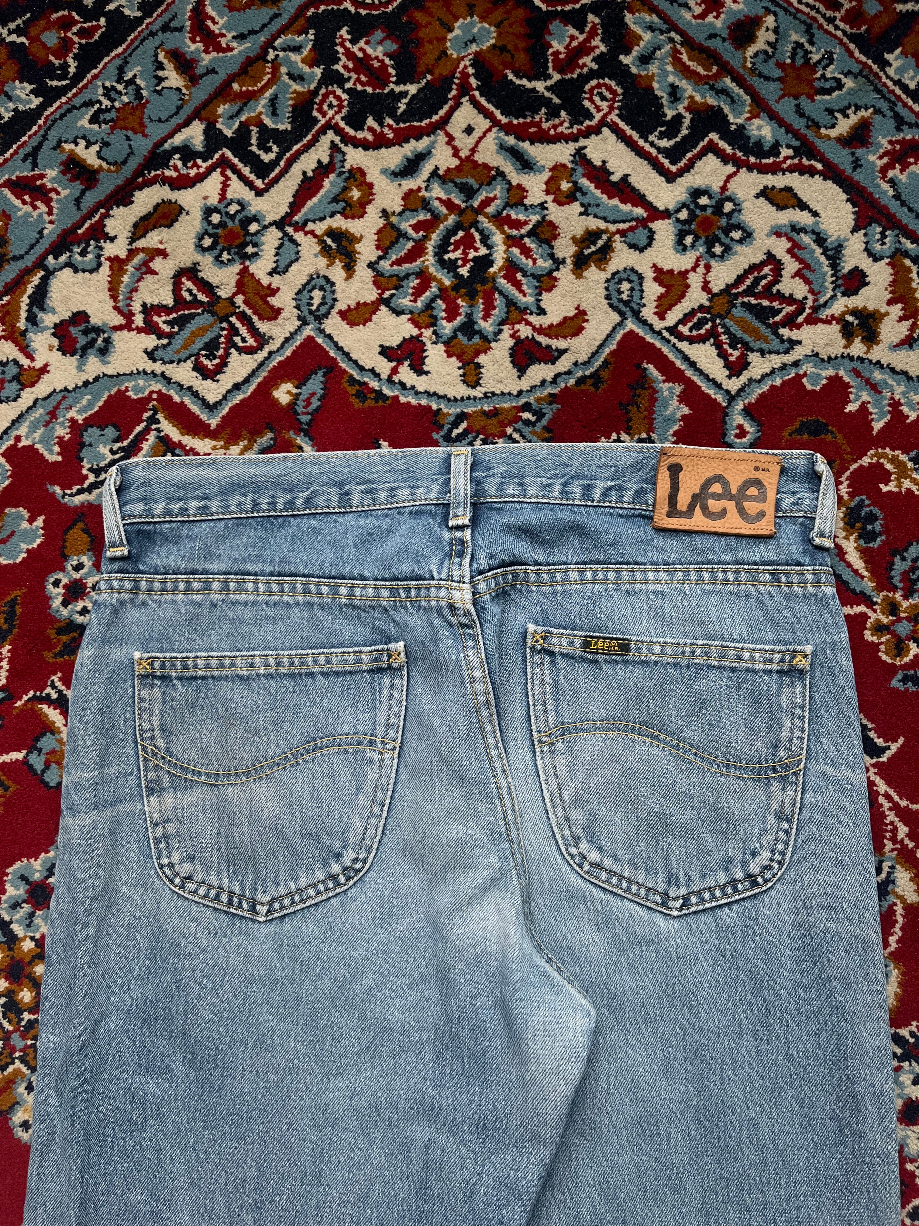 Vintage Lee Regular Fit Light Washed Jeans - 32