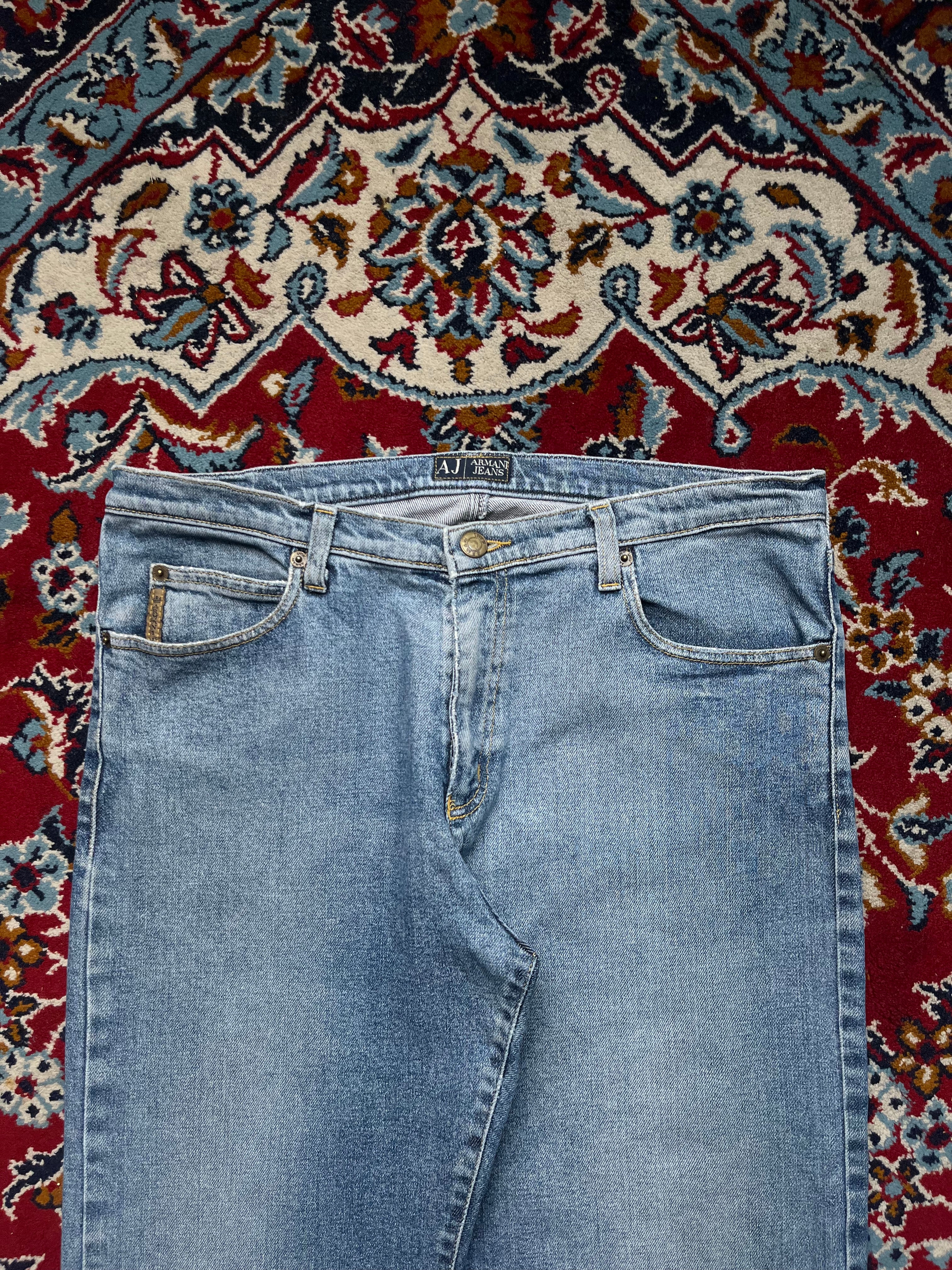 Vintage Armani Jeans Comfort Fit J03 Light Washed Bootcut JEANS - 32