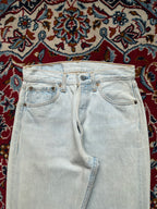 Vintage Levi's 501 Straight Fit Light Washed JEANS - 24