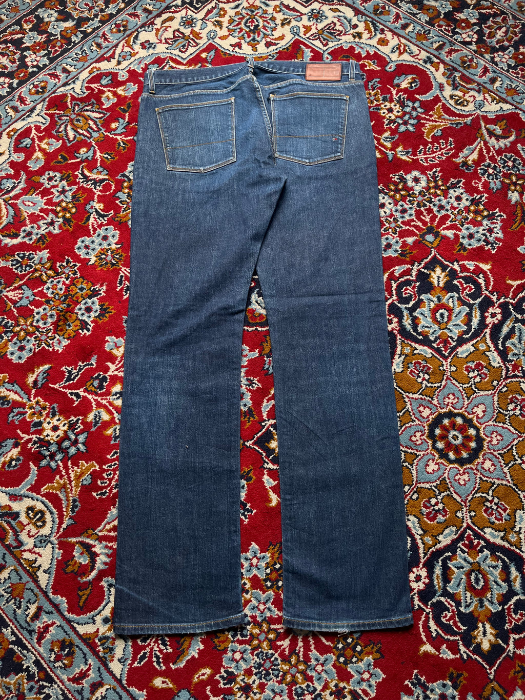 Tommy Hilfiger Denton Straight Fit Dark Washed Jeans - 36
