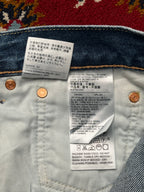 Levi's Premium 551 Z Original Light Washed Distressed Straight Fit Jeans - 32