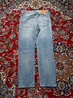 Levi's Premium 551 Z Original Light Washed Distressed Straight Fit Jeans - 32