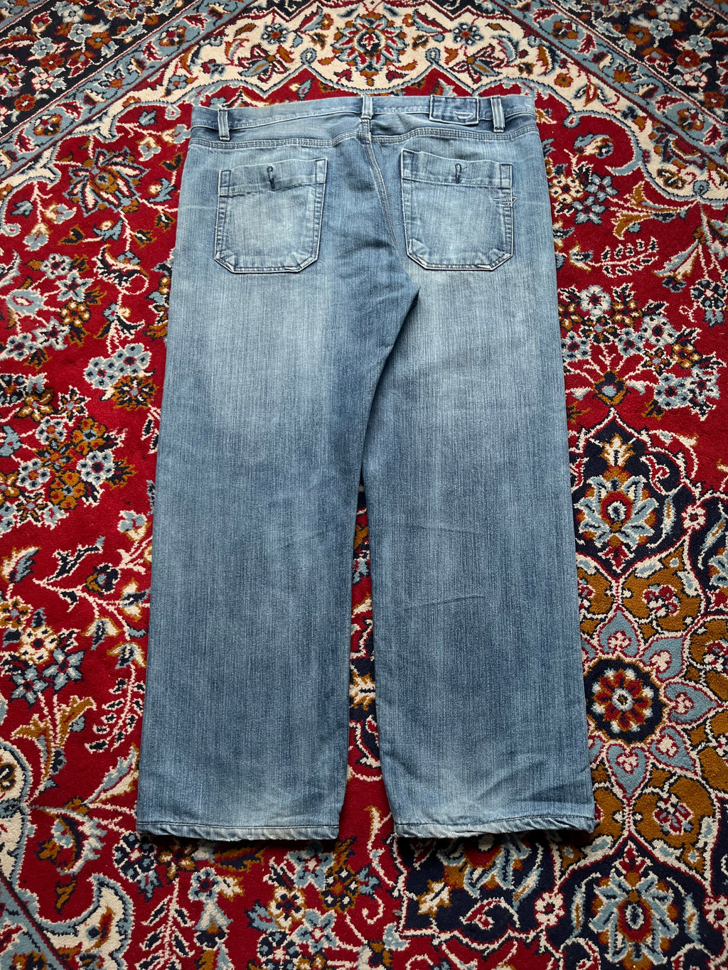 Vintage Diesel Industry Light Washed Straight Fit Jeans - 38