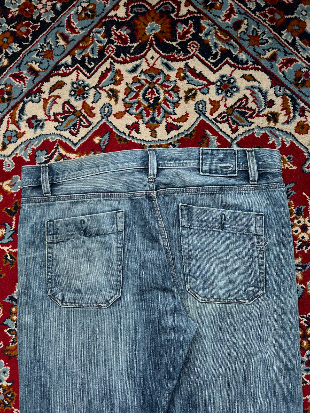 Vintage Diesel Industry Light Washed Straight Fit Jeans - 38