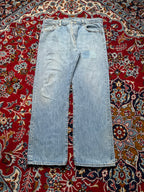 Vintage Levi's 501 Light Washed Straight Fit Jeans - 34