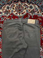 Vintage 9.2 BY CARLO CHIONNA Grey Paneled Straight Fit Pants - 34