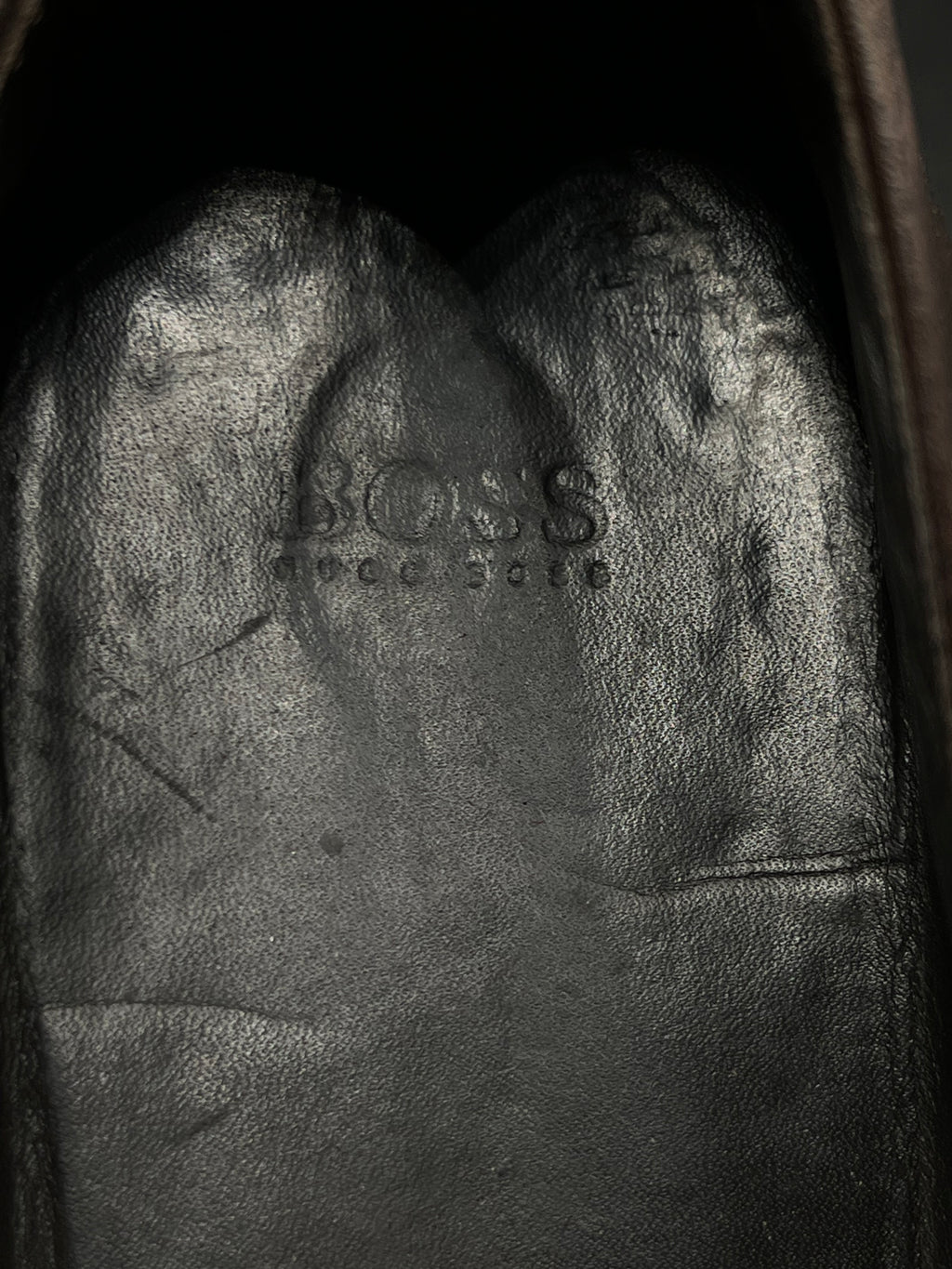 Hugo Boss Dark Brown Leather Penny Loafers - 42.5