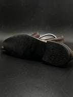 Hugo Boss Dark Brown Leather Penny Loafers - 42.5