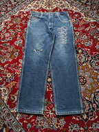 SOHK School of Hard Knocks Vintage Embroidered Baggy JEANS - 34