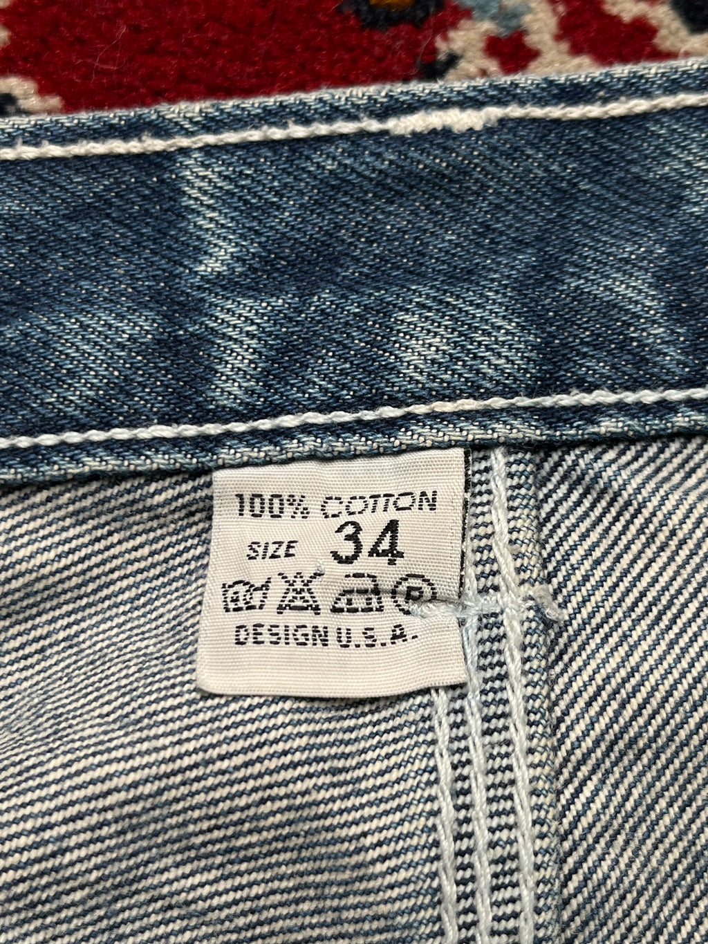 SOHK School of Hard Knocks Vintage Embroidered Baggy JEANS - 34