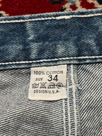 SOHK School of Hard Knocks Vintage Embroidered Baggy JEANS - 34