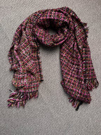 OASIS Boucle Tweed Woven Fringe Scarf