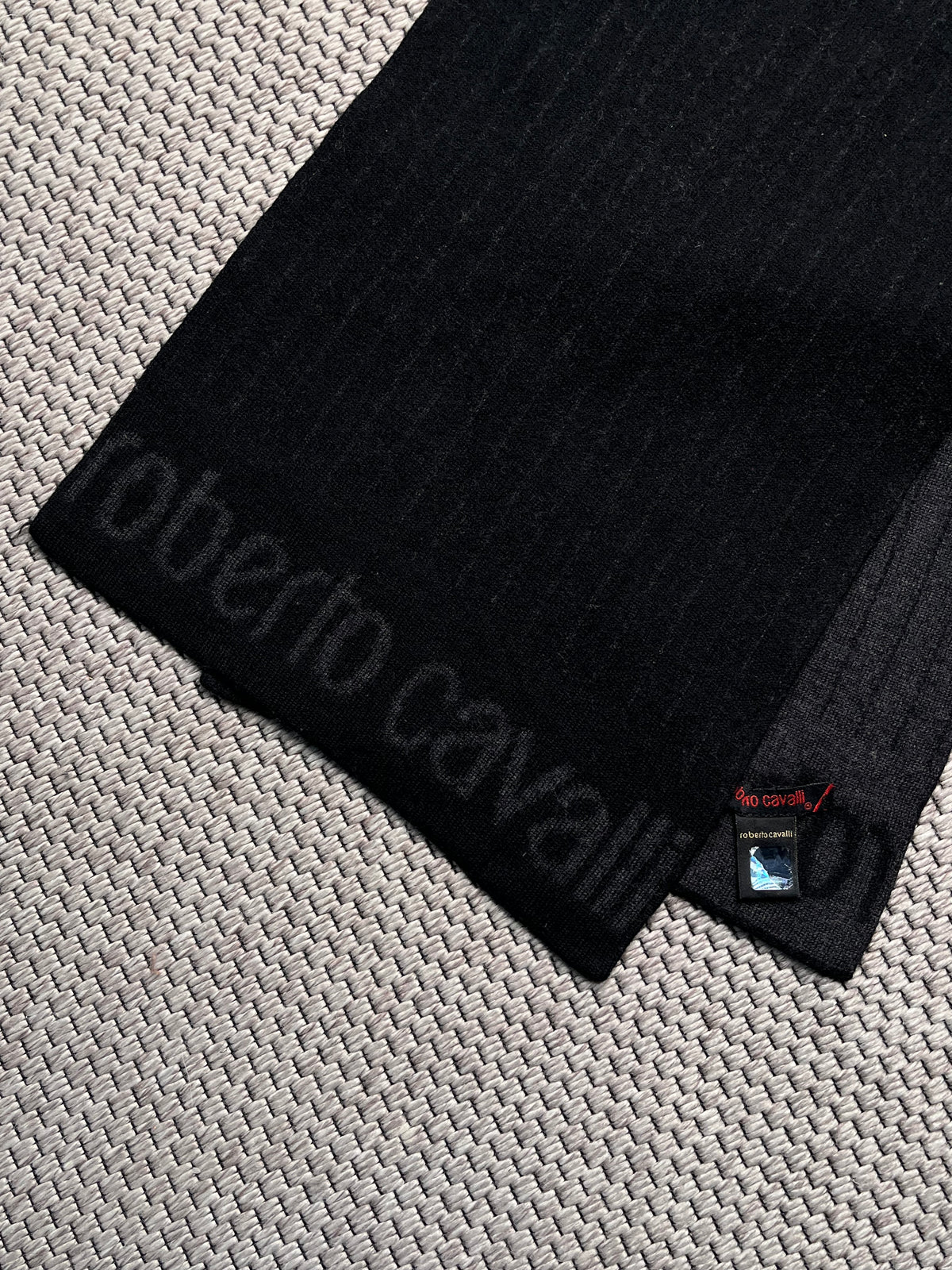 ROBERTO CAVALLI Reversible Knit Muffler