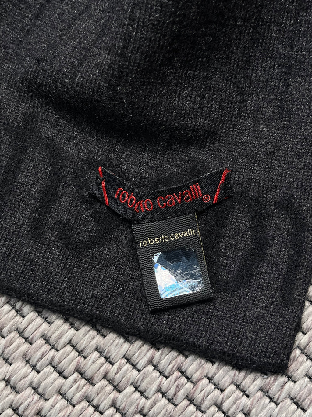 ROBERTO CAVALLI Reversible Knit Muffler