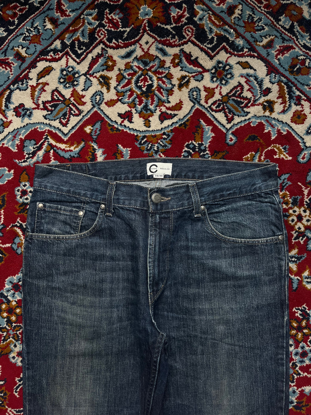 Cubus C Denim Regular Straight Fit Dark Washed JEANS - 34