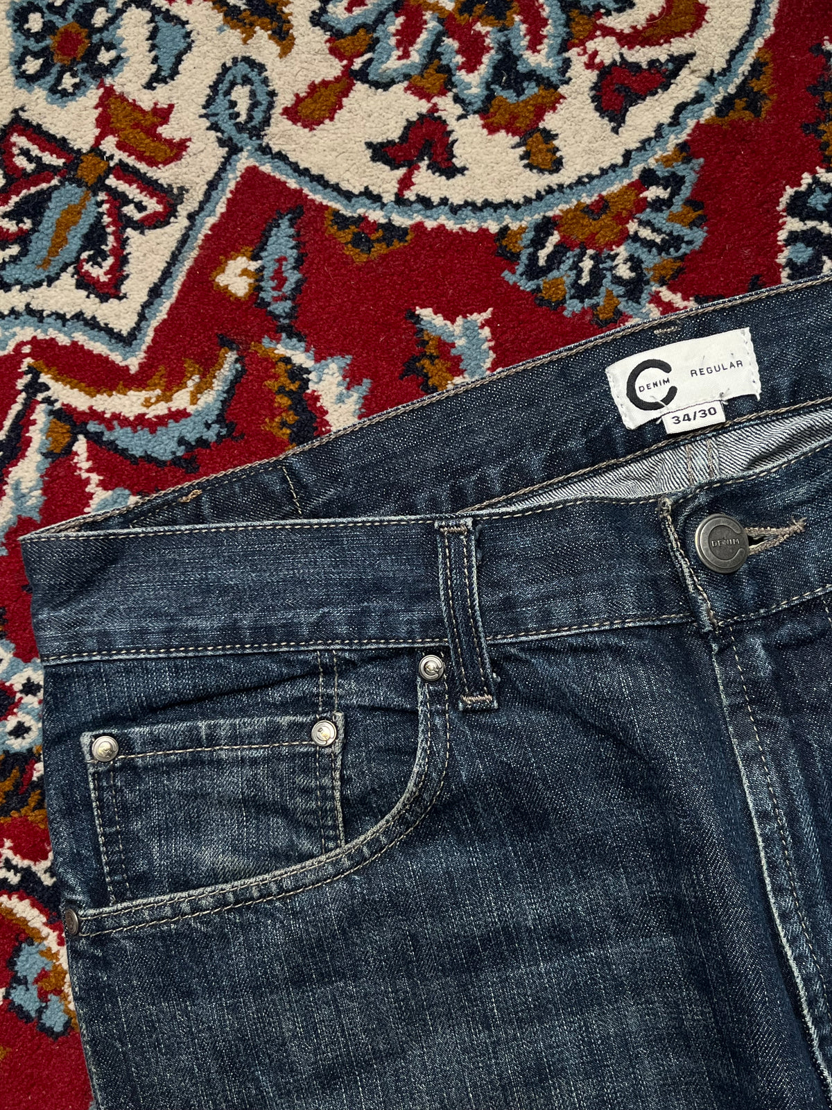 Cubus C Denim Regular Straight Fit Dark Washed JEANS - 34