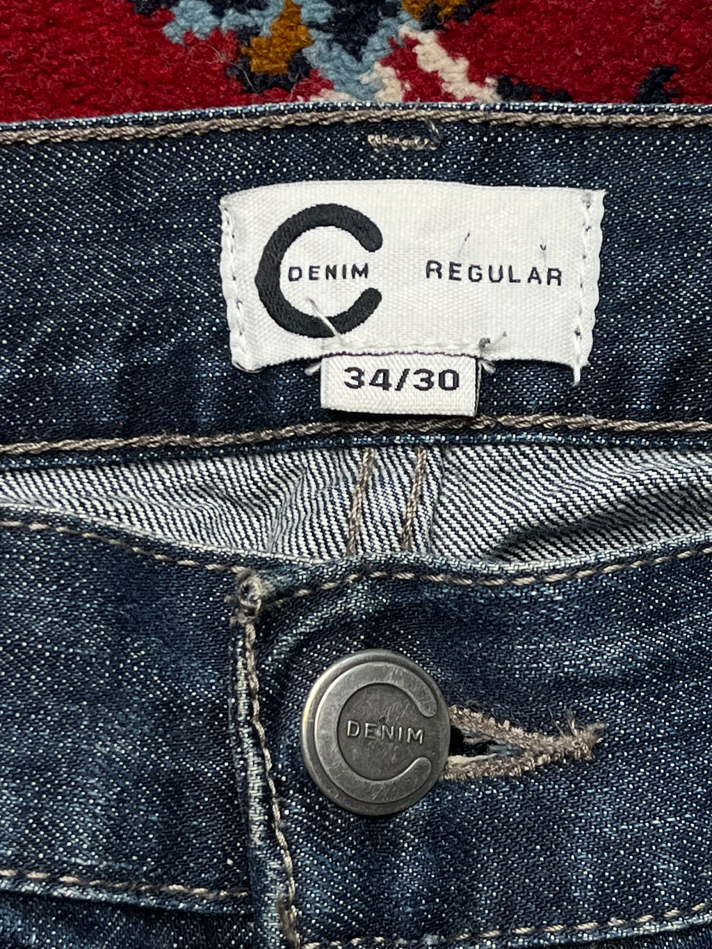 Cubus C Denim Regular Straight Fit Dark Washed JEANS - 34