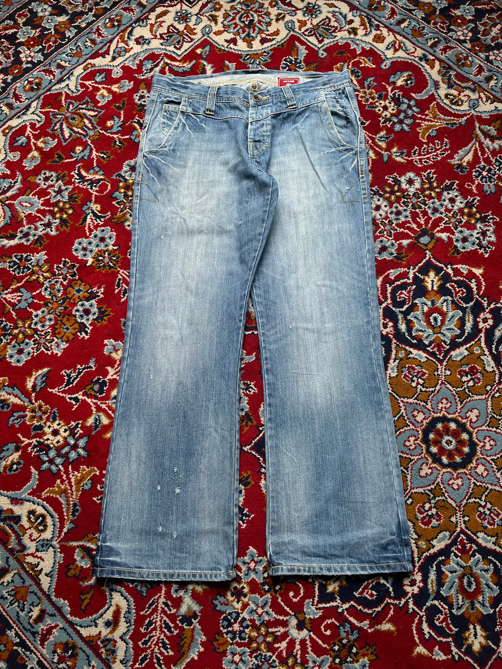 JACK & JONES Vintage Flap Pocket Embroidered Bootcut JEANS - 34