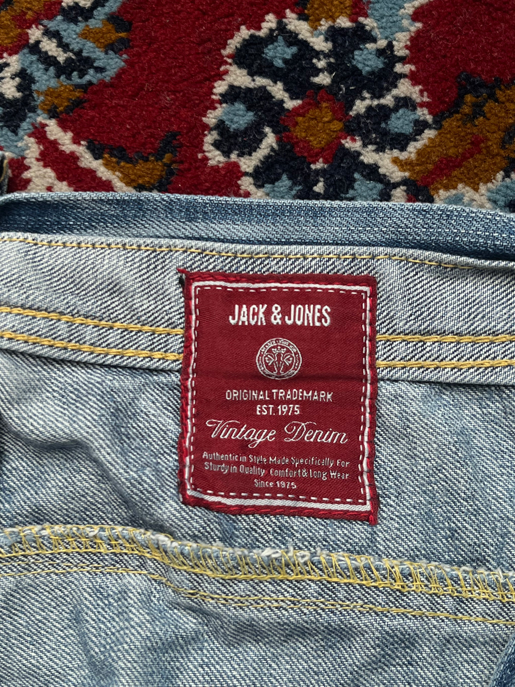 JACK & JONES Vintage Flap Pocket Embroidered Bootcut JEANS - 34