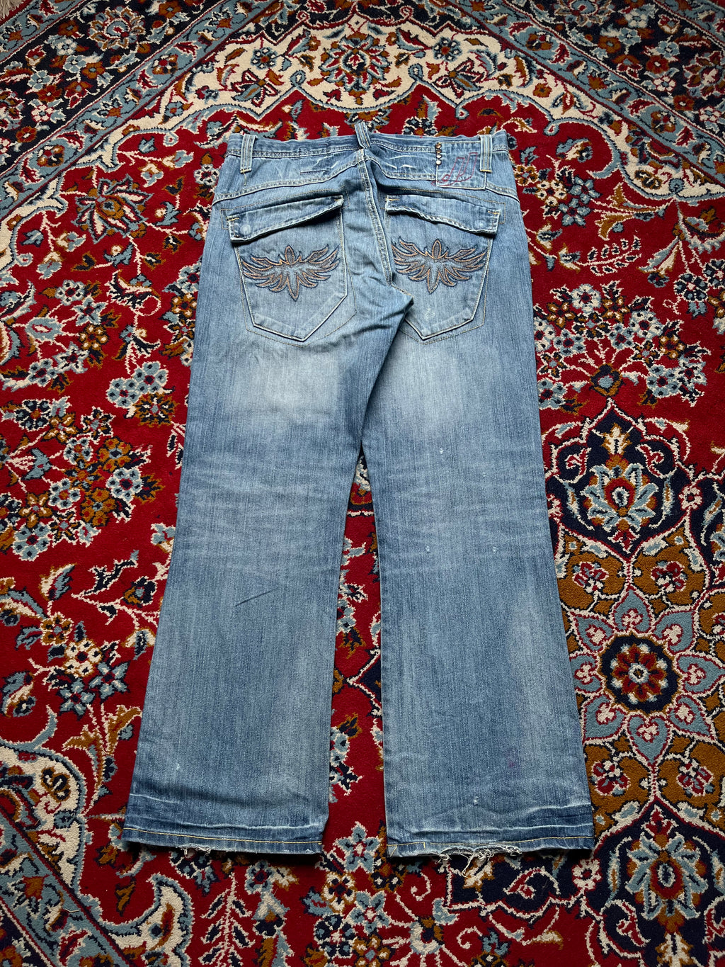 JACK & JONES Vintage Flap Pocket Embroidered Bootcut JEANS - 34
