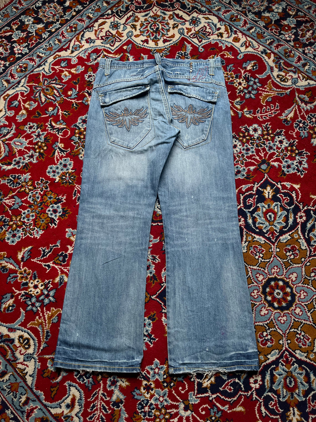 JACK & JONES Vintage Flap Pocket Embroidered Bootcut JEANS - 34