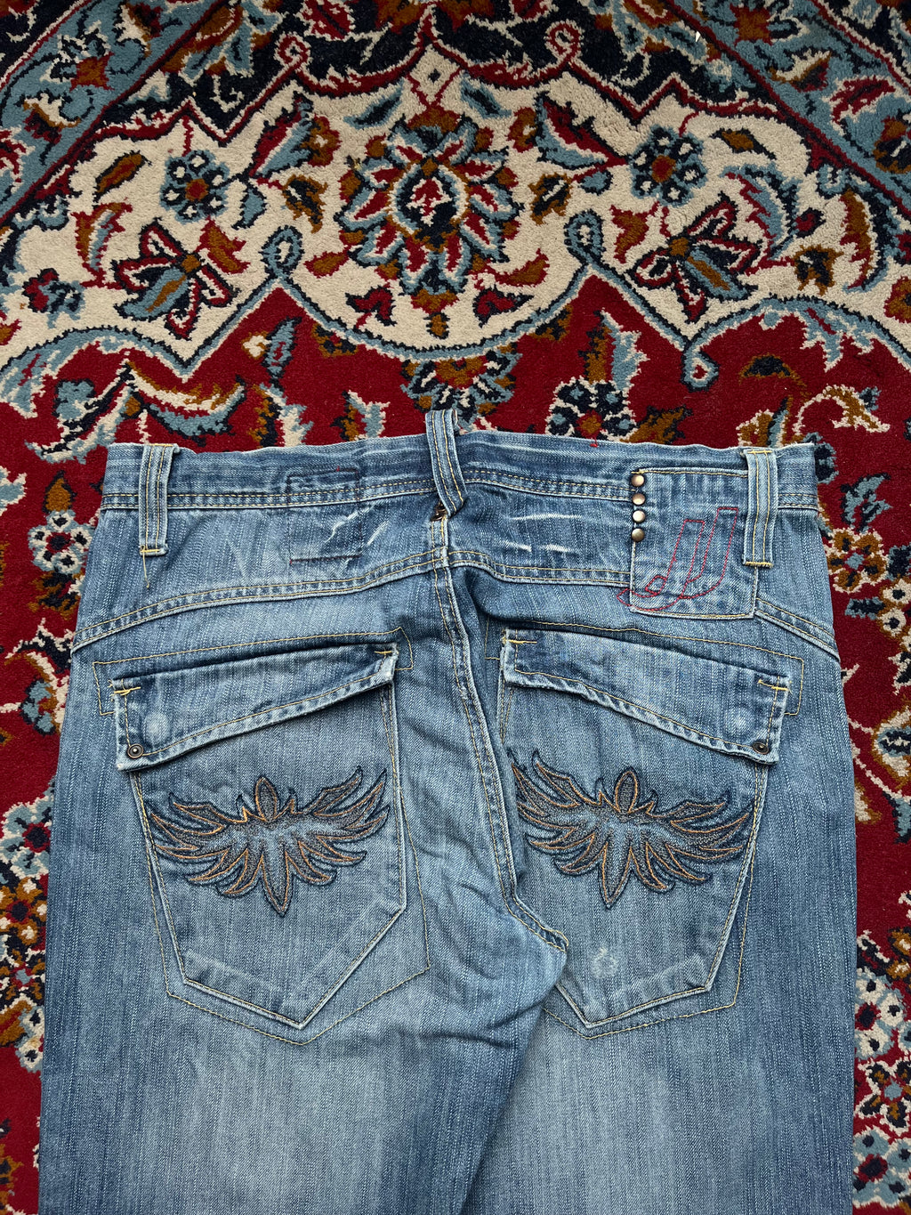 JACK & JONES Vintage Flap Pocket Embroidered Bootcut JEANS - 34