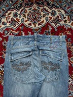 JACK & JONES Vintage Flap Pocket Embroidered Bootcut JEANS - 34