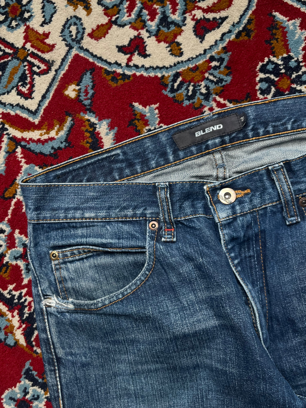 BLEND Arbeit Dark Washed Bootcut JEANS - 30