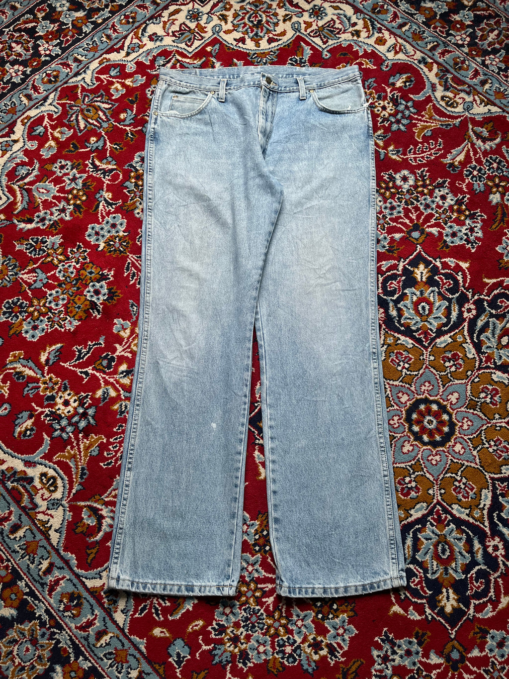 Vintage WRANGLER Light Washed Straight Fit JEANS - 36