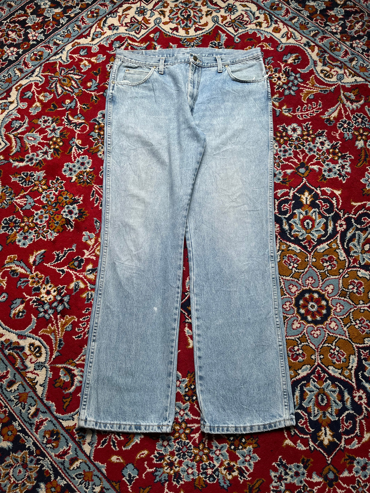 Vintage WRANGLER Light Washed Straight Fit JEANS - 36