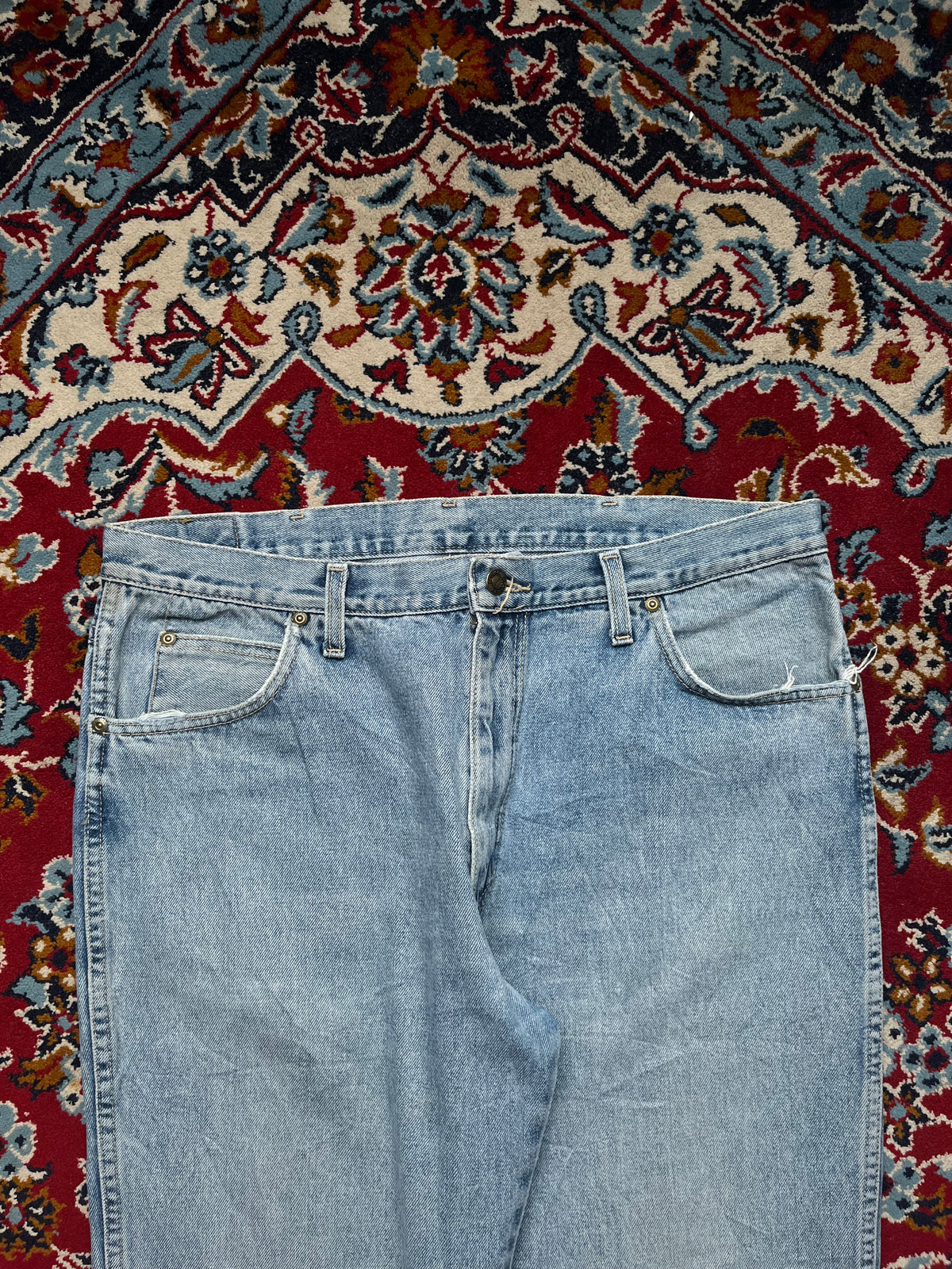 Vintage WRANGLER Light Washed Straight Fit JEANS - 36