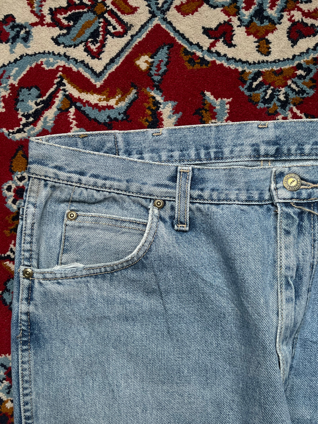 Vintage WRANGLER Light Washed Straight Fit JEANS - 36