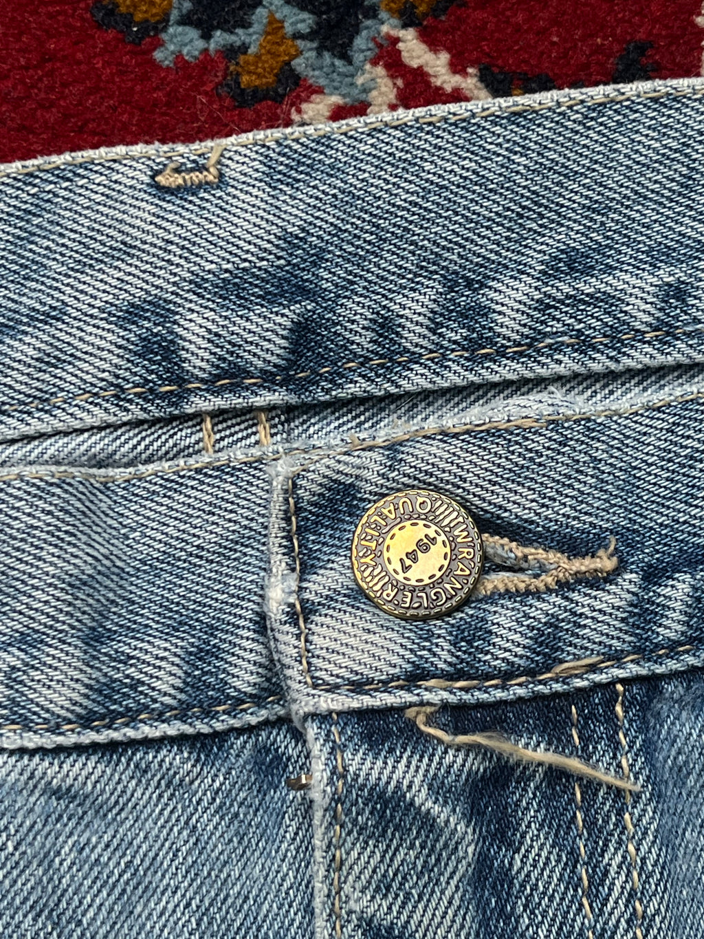 Vintage WRANGLER Light Washed Straight Fit JEANS - 36