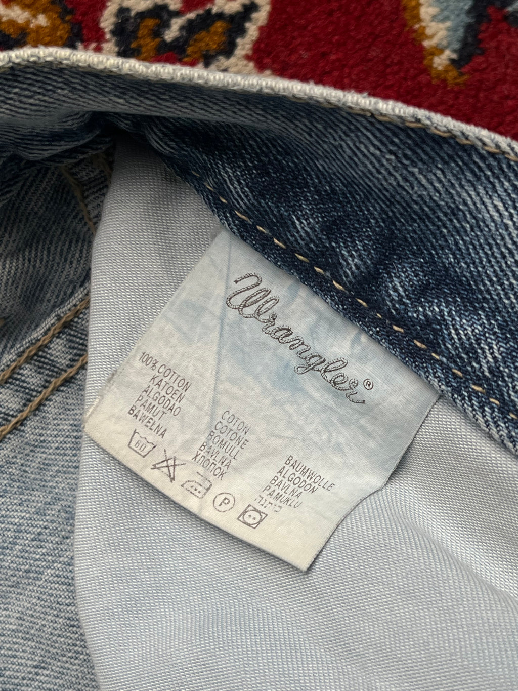 Vintage WRANGLER Light Washed Straight Fit JEANS - 36