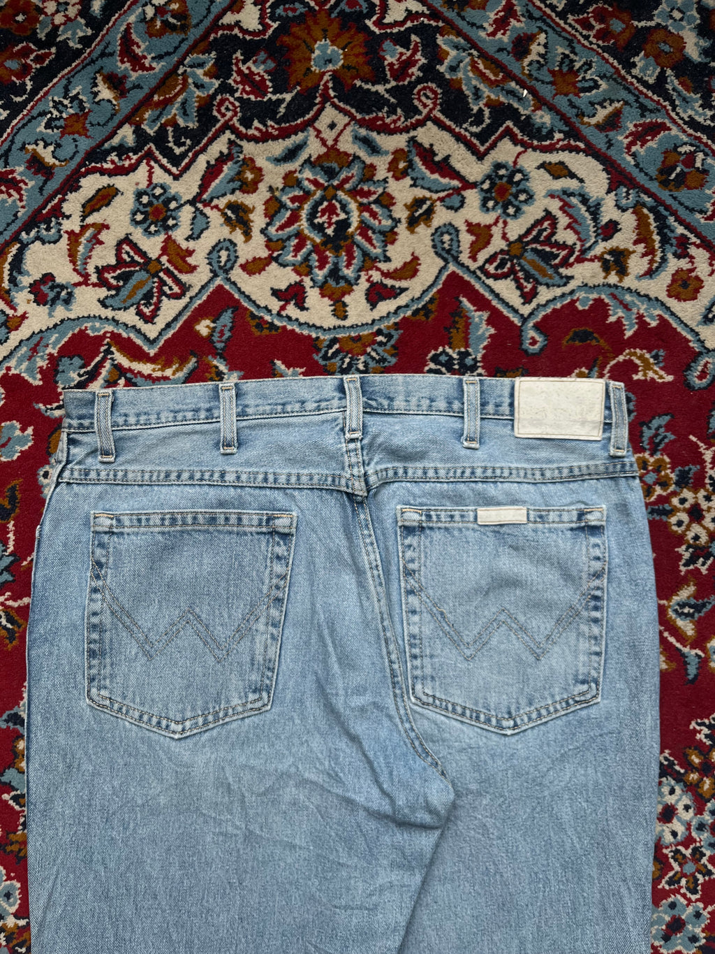 Vintage WRANGLER Light Washed Straight Fit JEANS - 36