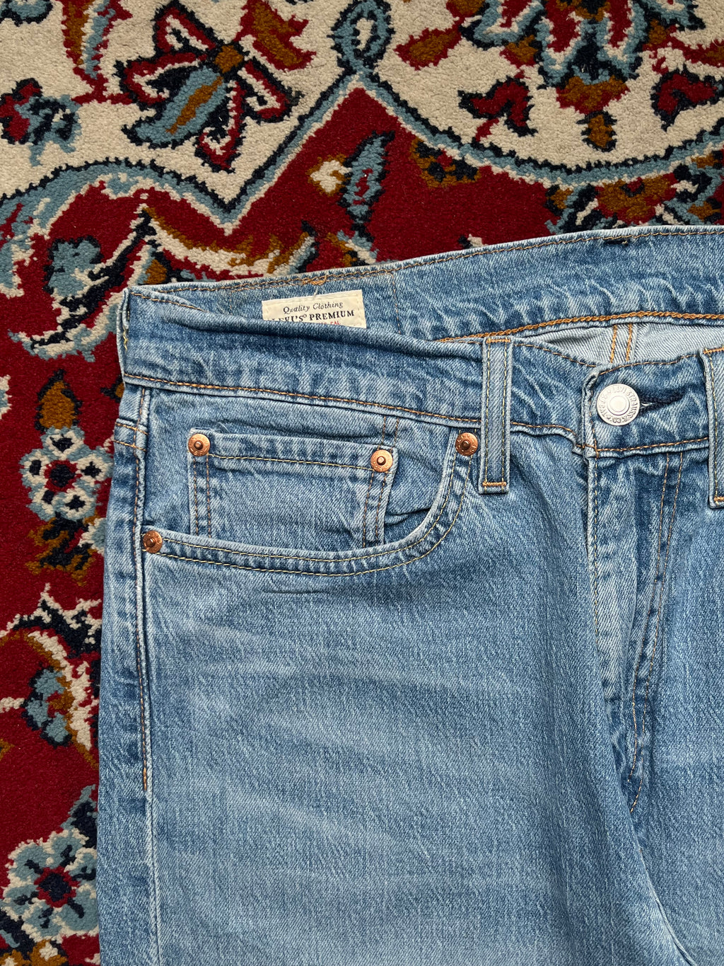 LEVI'S lot 514 Premium Light Washed Straight Fit JEANS - 30