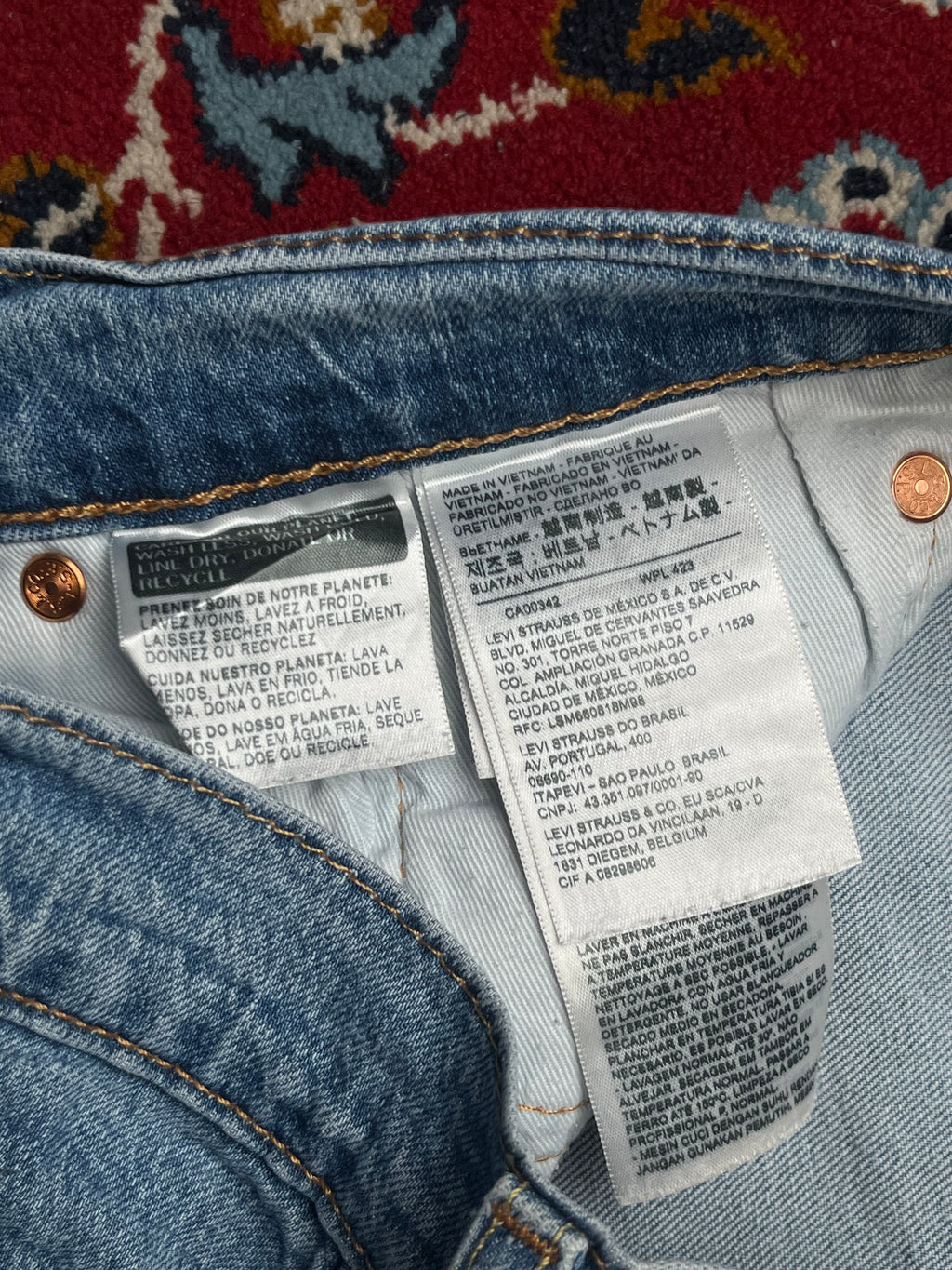 LEVI'S lot 514 Premium Light Washed Straight Fit JEANS - 30