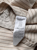 Vintage Celio Sportswear Striped Graphic Back Button Down Shirt - M