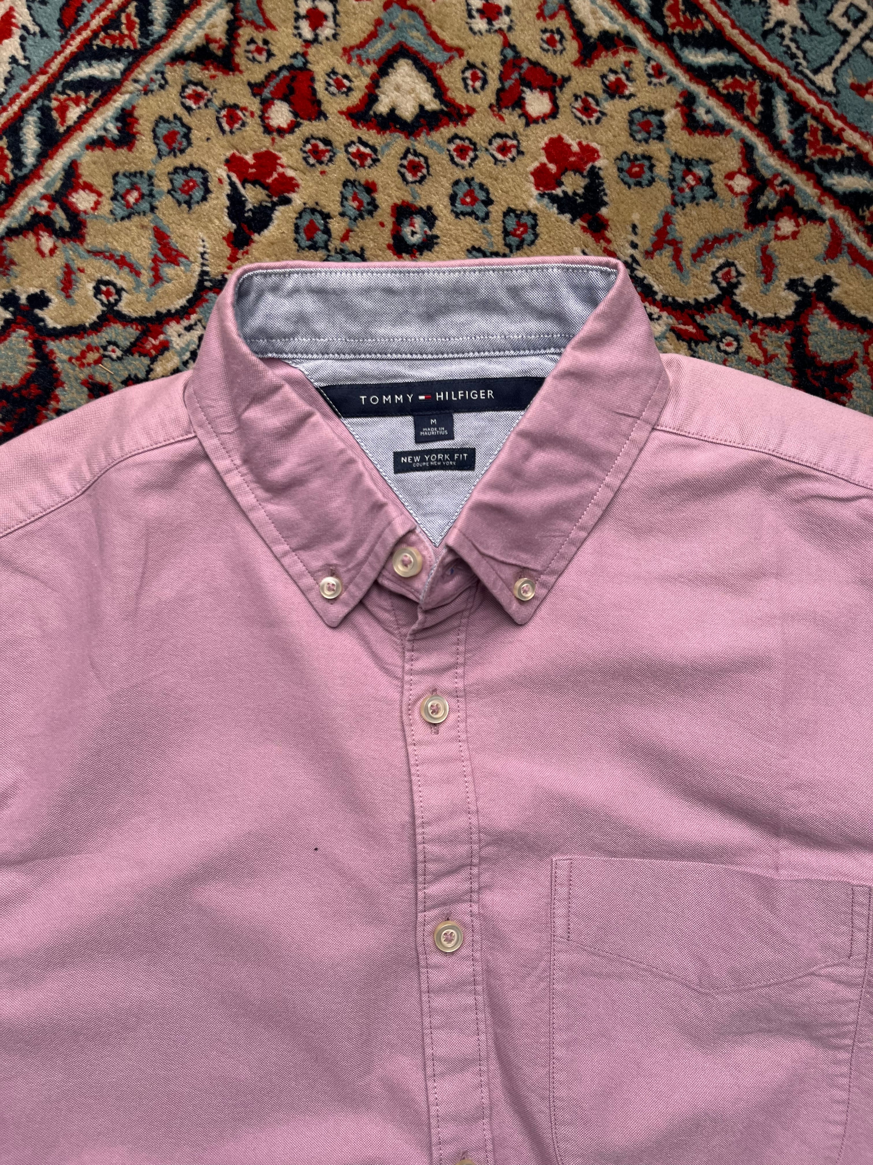 Tommy Hilfiger New York Fit Pink Oxford Button Down Shirt - L