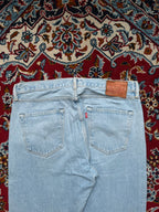 LEVI'S 501 Custom Tapered Fit Light Washed JEANS - 34