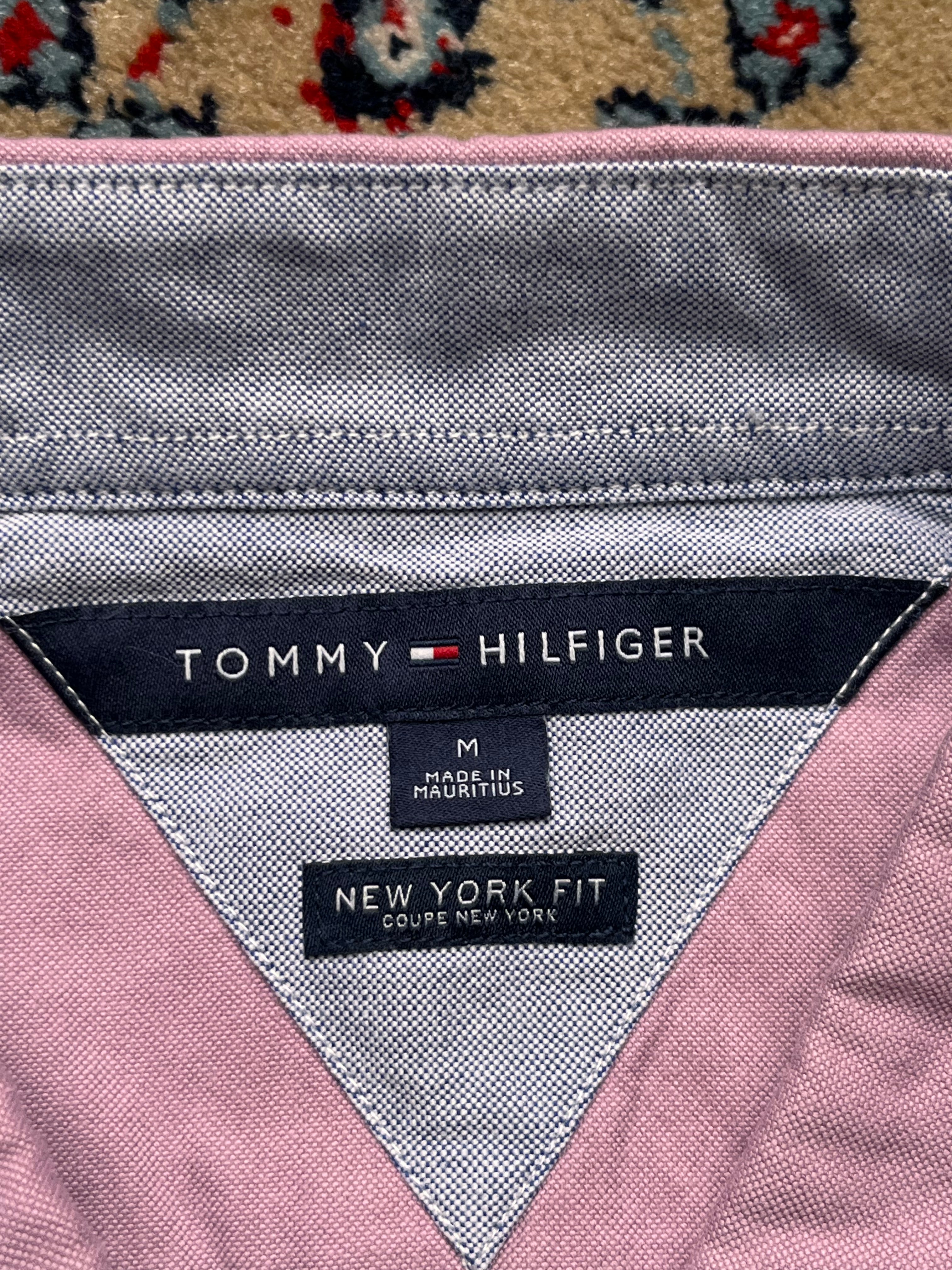 Tommy Hilfiger New York Fit Pink Oxford Button Down Shirt - L