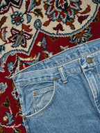 Vintage WRANGLER 97602LB Light Washed Straight Fit JEANS - 34