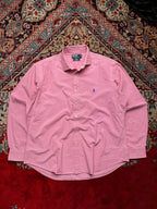 Polo Ralph Lauren Pink Gingham Custom Fit Button Down Shirt - XL